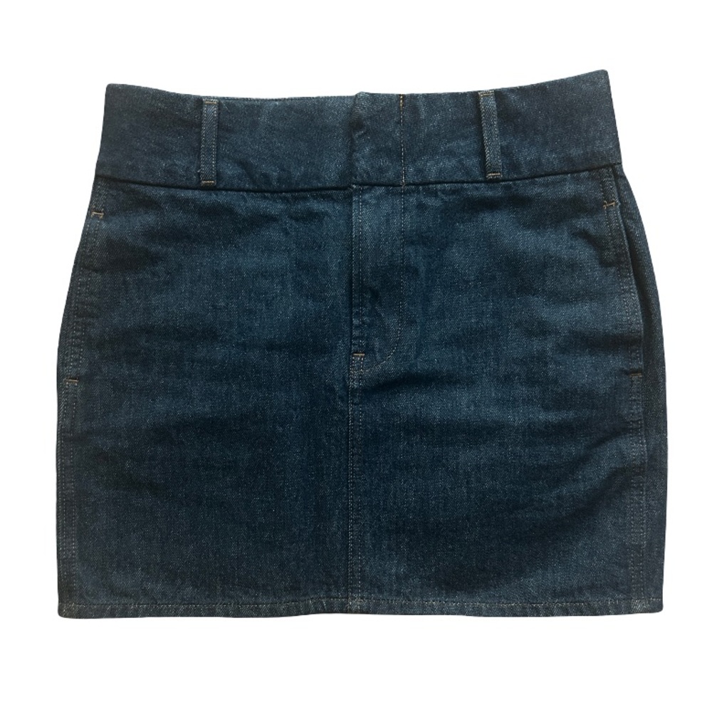 express conscious edit denim miniskirt